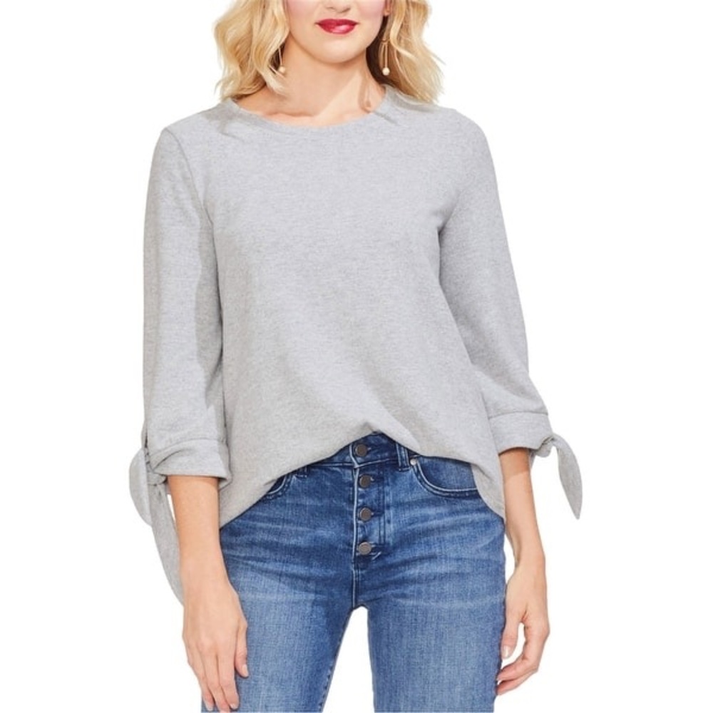 Vince Camuto Elbow Tie Cuff Pullover Blouse